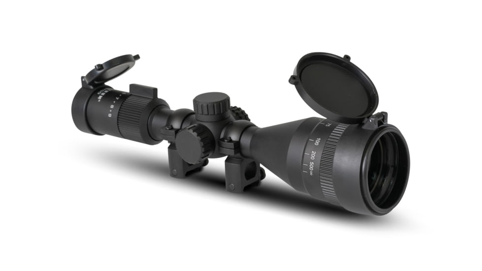 Monstrum Guardian 4-9x50mm w/ Parallax Adjustment AO Rifle Scope, 1in Tube Second Focal Plane, Black, SG3950-AO-B