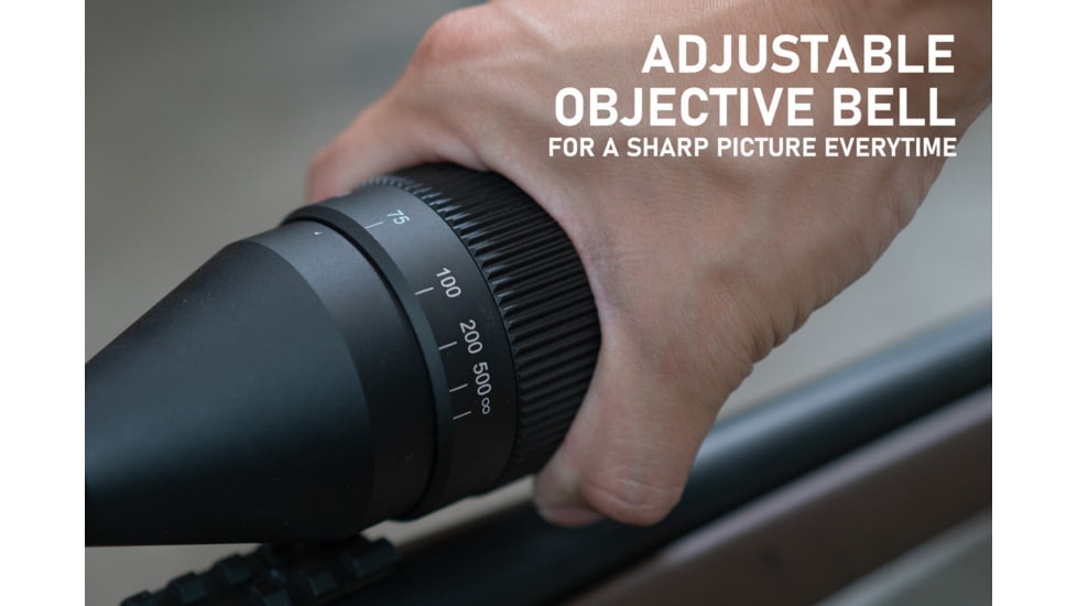 Monstrum Guardian 6-18x50mm w/ Parallax Adjustment AO Rifle Scope, 1in Tube Second Focal Plane, Black, SG61850-AO-B
