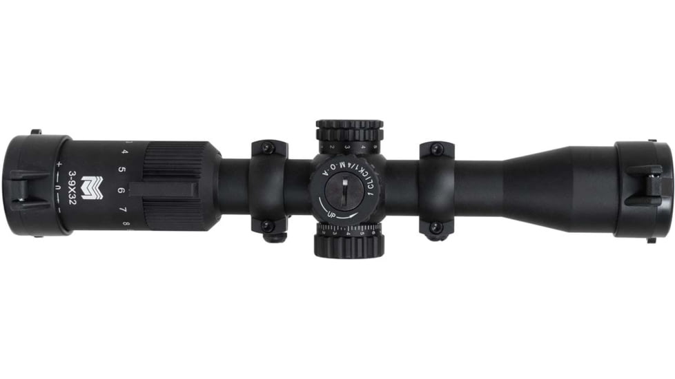 Monstrum Guardian Tactical Rifle Scope, 3-9x32mm, 1 inch Tube, Second Focal Plane, MOA Reticle, Black, SG3932