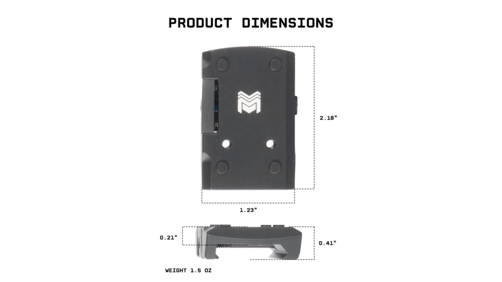 Monstrum 7075 Series Adapter Red Dot Sight Mount