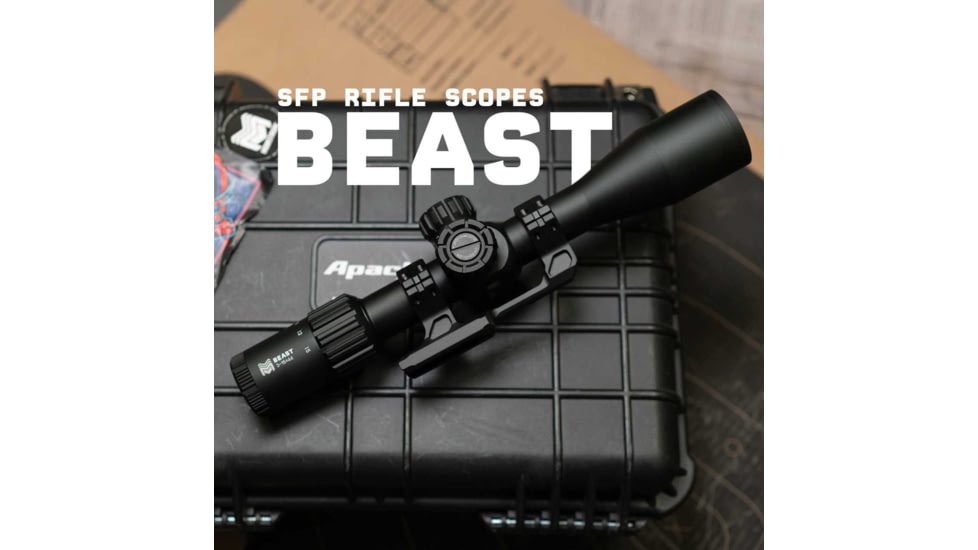 Monstrum Beast 4-12x44mm 30mm Tube Rifle Scope, Second Focal Plane