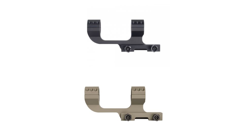 Monstrum Offset Cantilever Dual Ring Scope Mount, Black, Flat Dark Earth