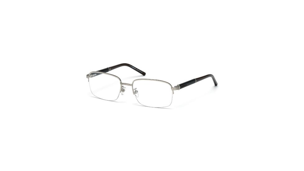 Mont Blanc MB0447 Eyeglass Frames - Shiny Palladium Frame Color