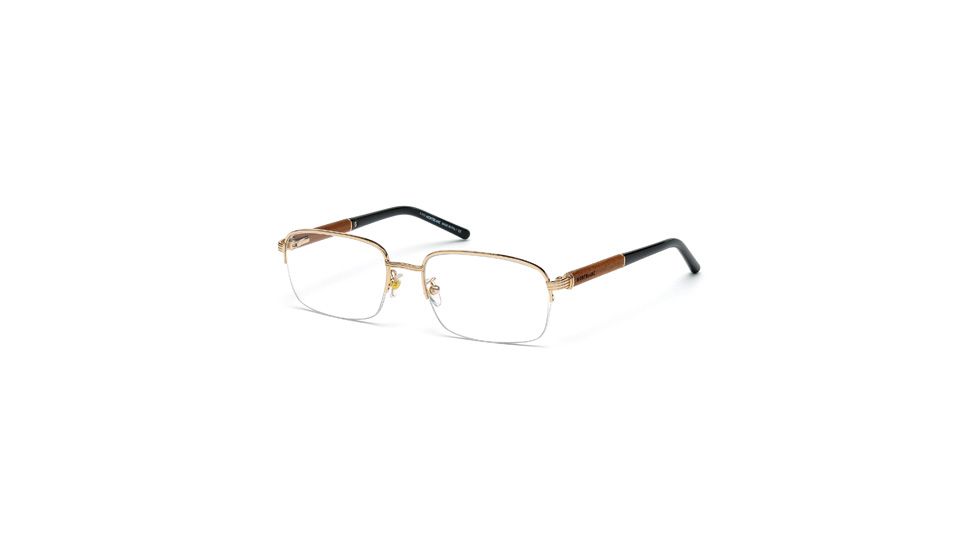 Mont Blanc MB0447 Eyeglass Frames - Shiny Rose Gold Frame Color