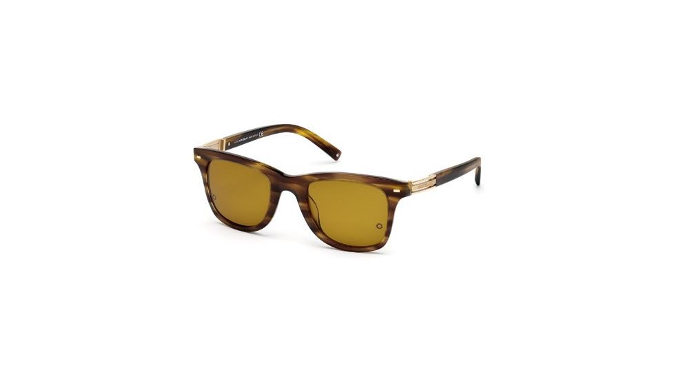 Mont Blanc MB402S Sunglasses - Dark Brown Frame Color