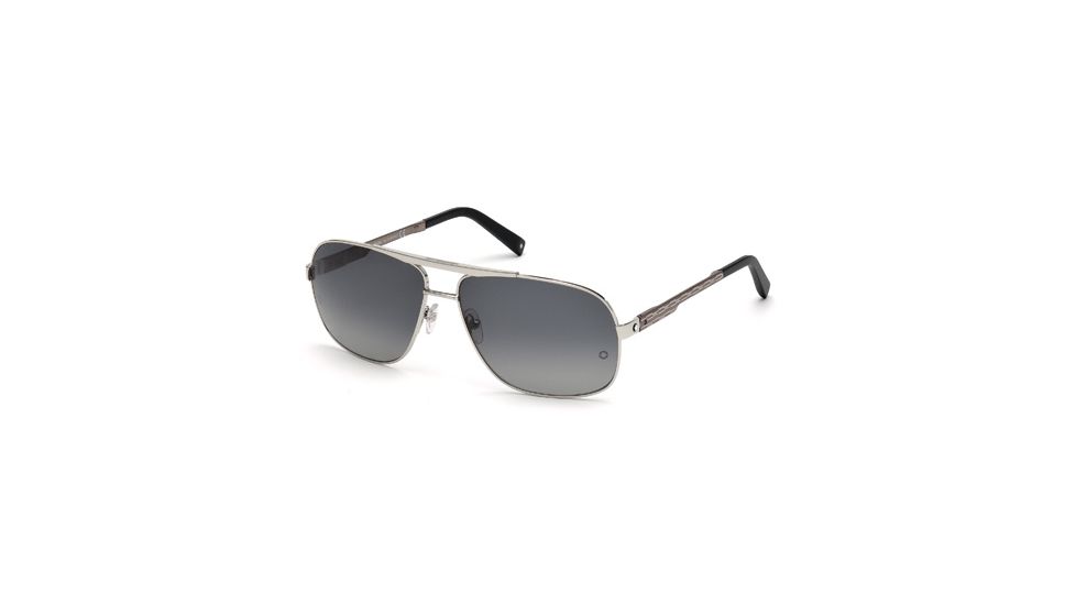 Mont Blanc MB456S Sunglasses - Gray Frame Color, Smoke Polarized Lens Color