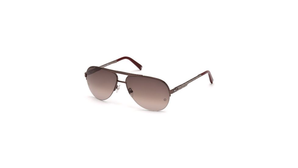 Mont Blanc MB457S Sunglasses - Gray Frame Color, Gradient Bordeaux Lens Color