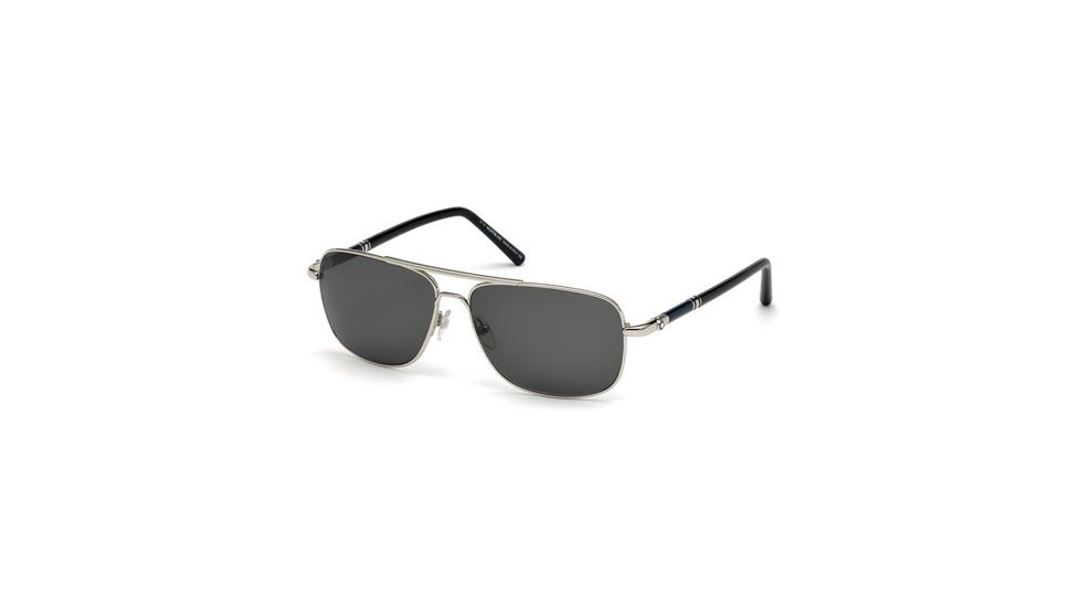 Mont Blanc MB508S Sunglasses - Shiny Palladium Frame Color