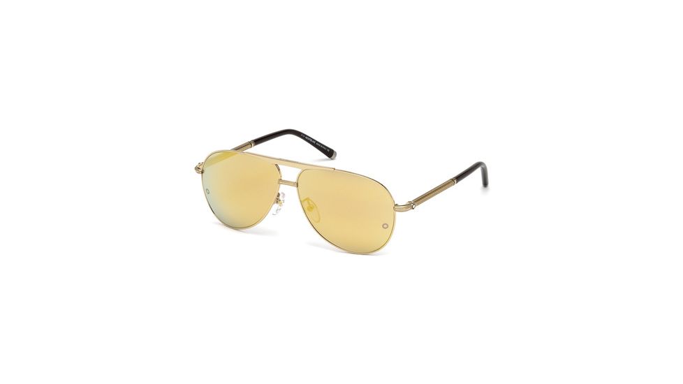 Mont Blanc MB517S Sunglasses - Shiny Endura Gold Frame Color