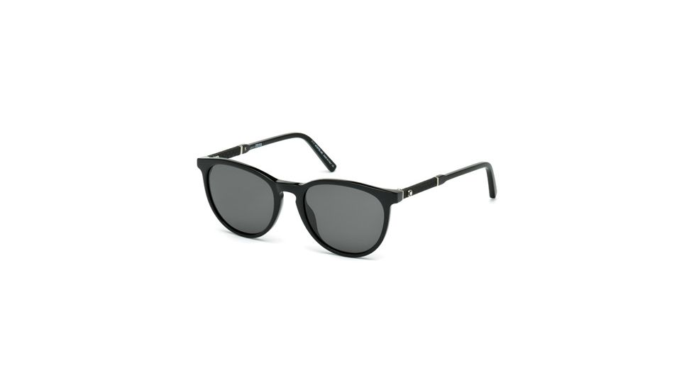 Mont Blanc MB588S Sunglasses - Shiny Black Frame Color