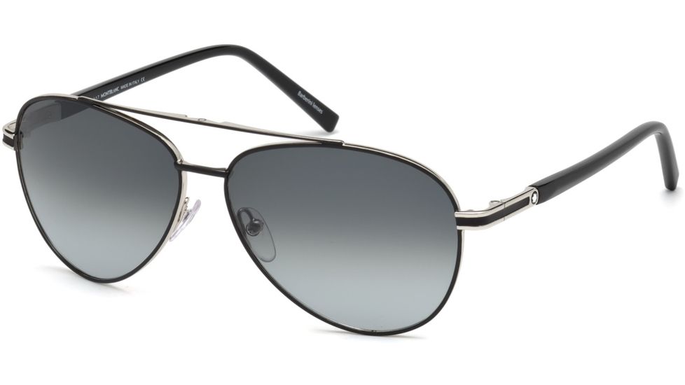 Mont Blanc MB702S Sunglasses - Matte Black Frame Color