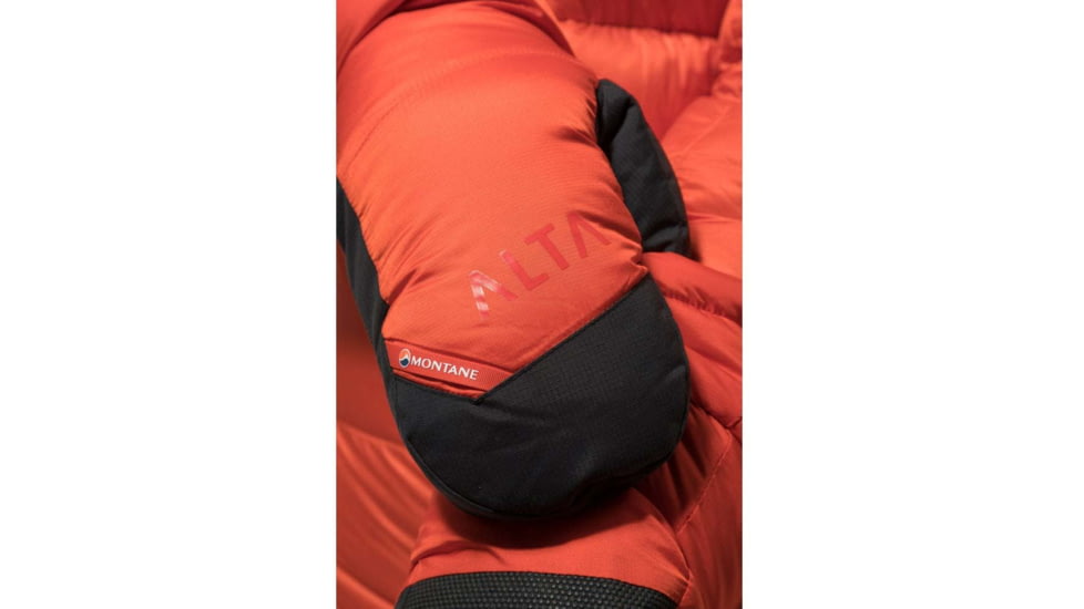 Montane Alpine 850 Down Mitt, Firefly Orange, Small, GA8DMFIRB08