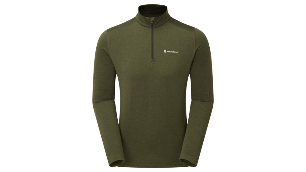 Montane Dart Thermo Zip Neck - Mens, Kelp Green, Medium, MDTZNKELM12