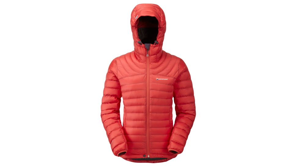 Montane Featherlite Down Jacket - Womens-Rhubarb/Steel-Small