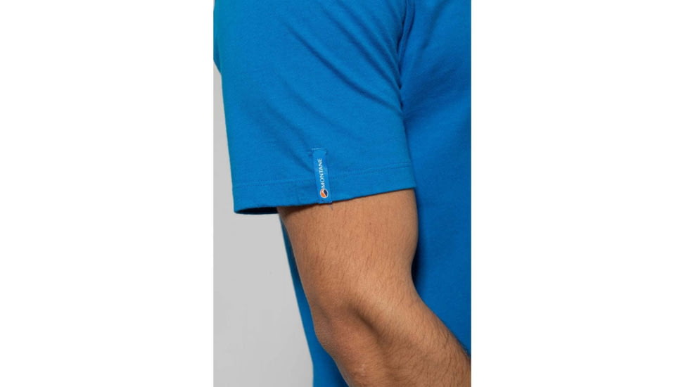 Montane Further Faster T-Shirt - Mens, Electric Blue, Large, MFUFTELEN09