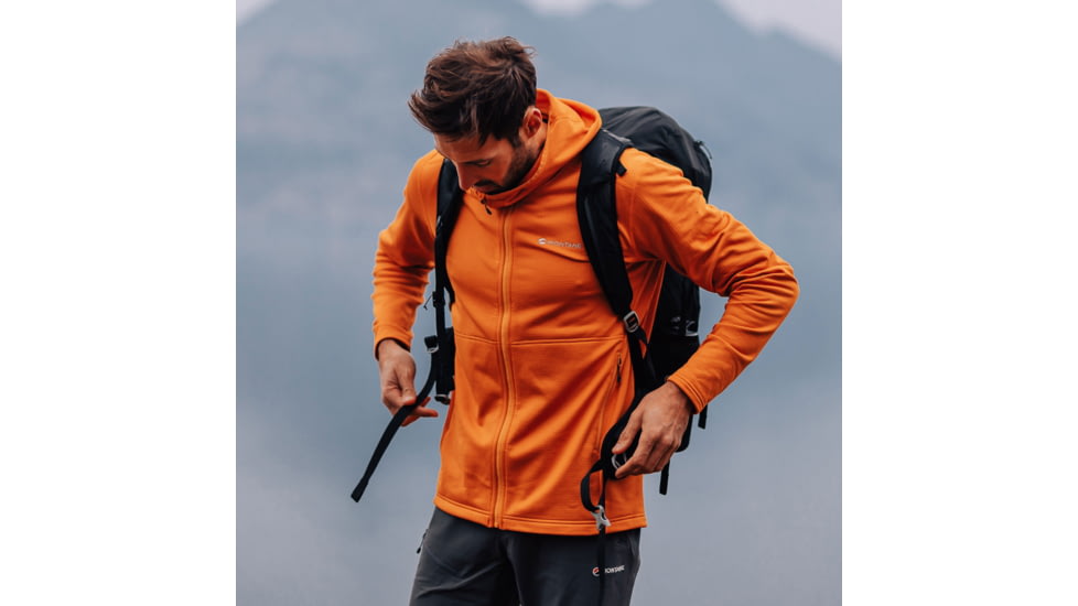 Montane Protium Hoodie - Mens, Flame Orange, Extra Large, MPROHFLOX14