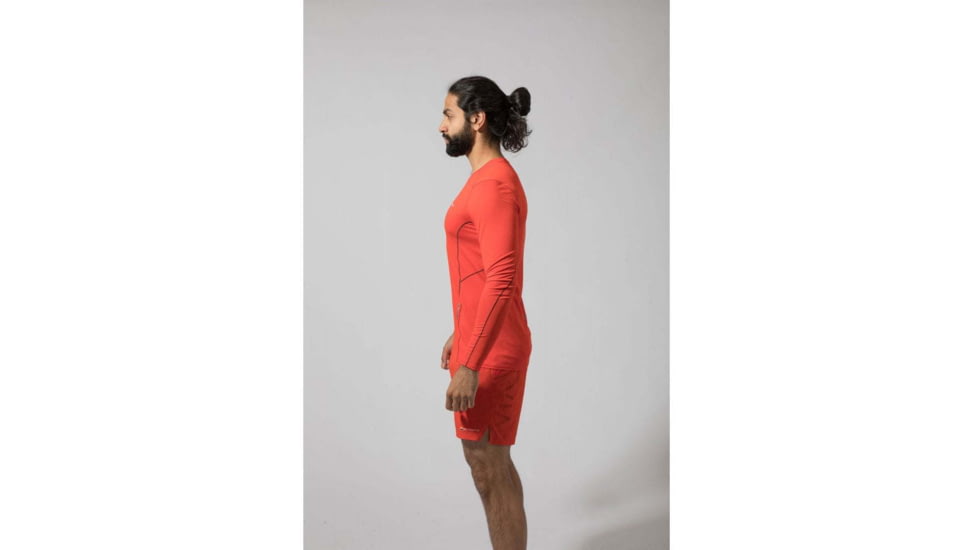 Montane Sabre Long Sleeve T-Shirt - Mens, Flag Red, Extra Small, MSBLSFLAA09