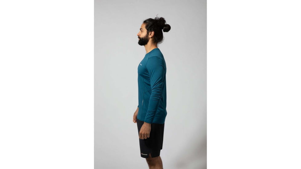 Montane Sabre Long Sleeve T-Shirt - Mens, Narwhal Blue, Extra Small, MSBLSNARA09