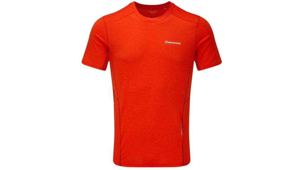 Montane Sabre T-Shirt - Mens, Flag Red, Extra Small, MSBTSFLAA09