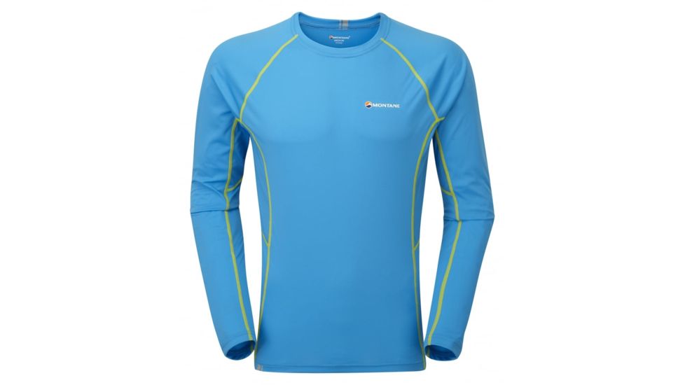 Montane Sonic Long Sleeve T-Shirt, Blue Spark, XXL MSLTSBLUZ3