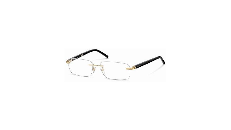 Montblanc MB0337 Glasses Frames - Shiny Endura Gold Frame Color