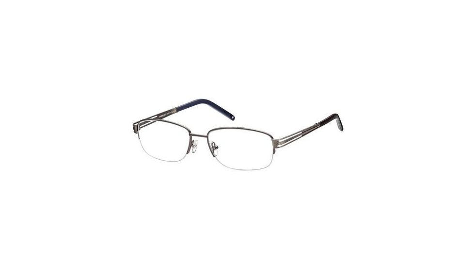Montblanc MB0346 Eyeglasses Frames - Shiny Gun Metal Frame Color