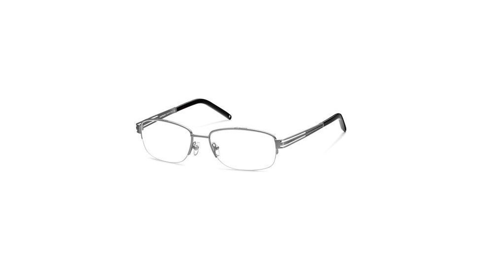 Montblanc MB0346 Eyeglasses Frames - Shiny Light Ruthenium Frame Color