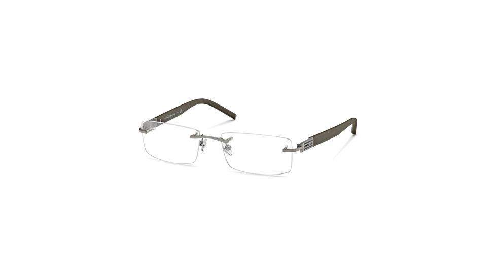 Montblanc MB0382 Eyeglass Frames - Matte Light Ruthenium Frame Color