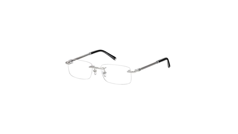Montblanc MB0391 Eyeglass Frames - Shiny Palladium Frame Color