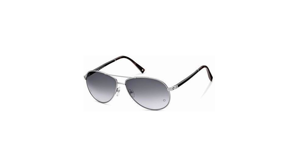 Montblanc MB325S Sunglasses - Shiny Light Ruthenium Frame Color