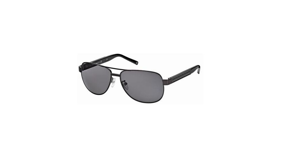 Montblanc MB364S Sunglasses - Matte Black Frame Color, Smoke Lens Color