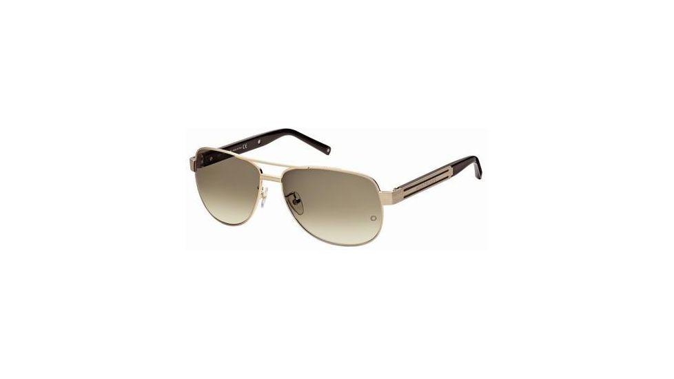 Montblanc MB364S Sunglasses - Matte Rose Gold Frame Color, Gradient Brown Lens Color