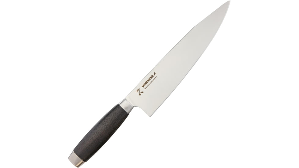 Morakniv Classic 1891 Chefs Kitchen Knives, 13 1/2in Overall, 9in SS Blade, Black Wood Handle, Black, M-12314