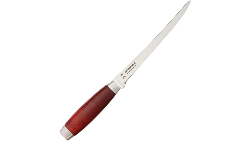 Morakniv Classic 1891 Fillet Knife, 12 5/8in Overall, 7in SS Fillet Blade, Red Wood Handle, M-12311