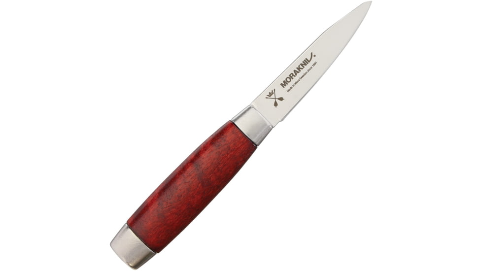 Morakniv Classic 1891 Paring Red Kitchen Knives, 7 1/2in Overall, 3in SS Blade, Red Wood Handle, Red, M-12312