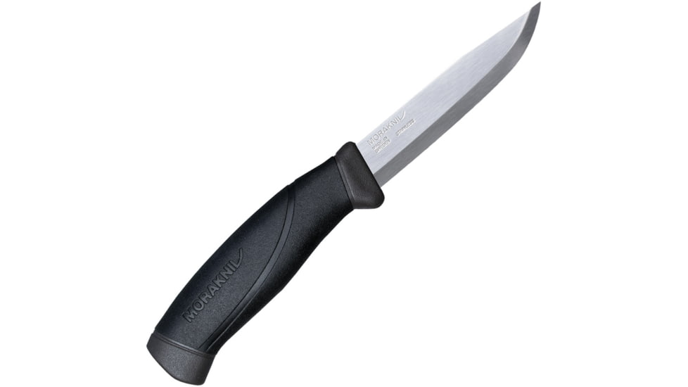 Morakniv Companion HD SS Knife, 8.63in Overall, 4in SS Blade, Black Polypropylene, M-13158