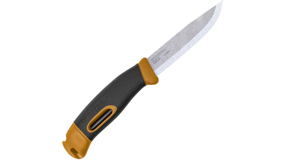 Morakniv Companion Spark Yellow Knife, 4&quot; satin finish stainless blade, Yellow polypropylene handle, M-13573
