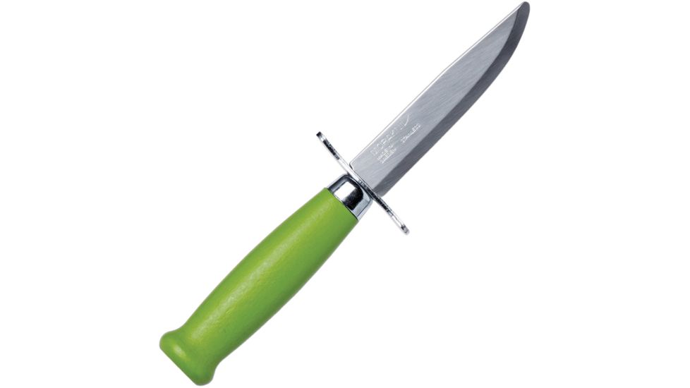Mora Scout 39 Green Fixed Blade Knife, 3.25in, Stainless Steel, Standard Edge, Mirror Polish FT01363