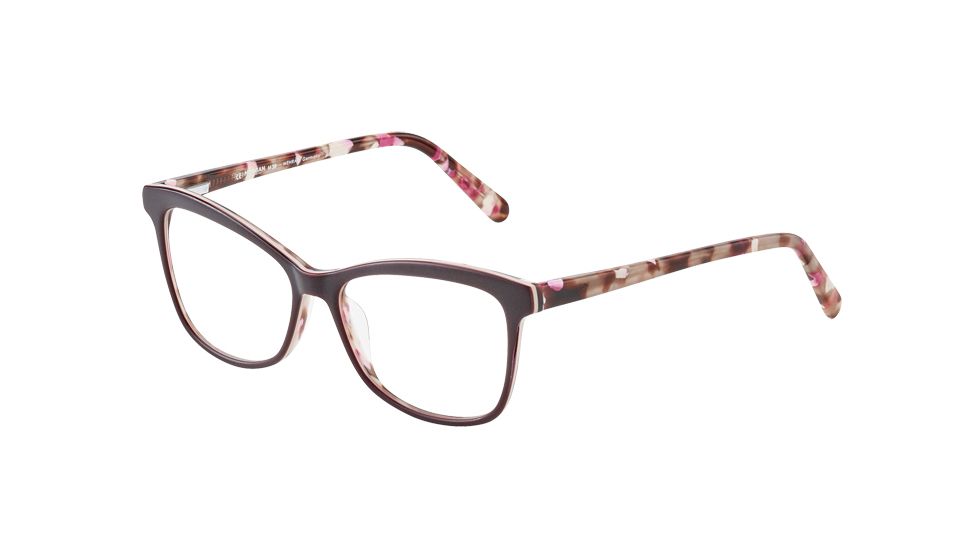 Morgan 201134 Progressive Prescription Eyeglasses, Dark Red On Pink/Brown Confetti Frame, 201134-4436PR
