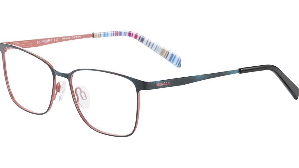 Morgan 203159 Single Vision Prescription Eyeglasses, Blue Antique Frame, 203159-547SV