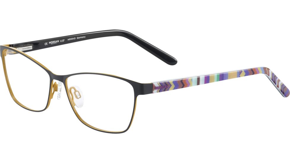Morgan 203161 Bifocal Prescription Eyeglasses, Noir Mutard Frame, 203161-546BI