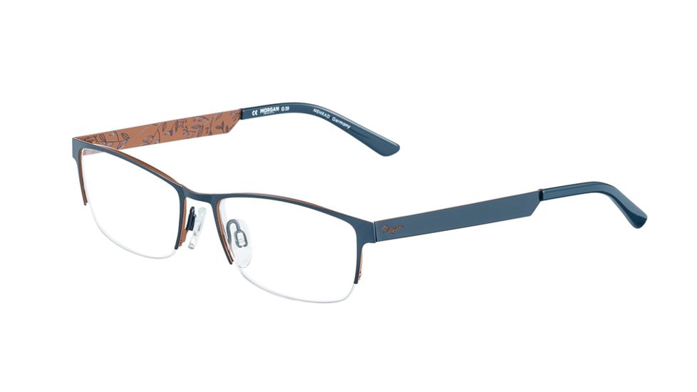 Morgan 203173 Progressive Prescription Eyeglasses, Dark Blue Frame, 203173-4500PR