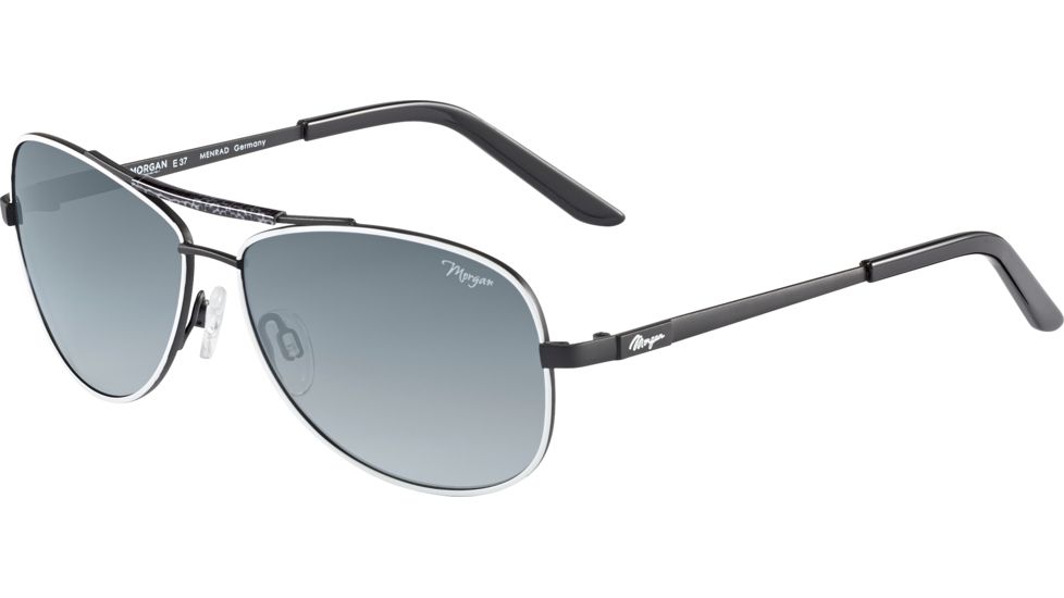 Morgan 207344 Bifocal Prescription Sunglasses, Black White Frame, 207344-610BI