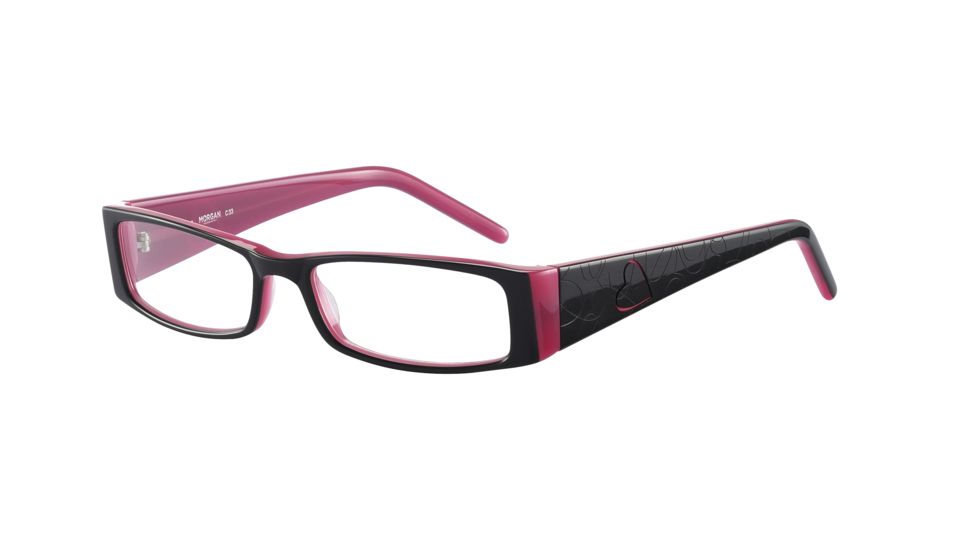 Morgan 201035 Single Vision Prescription Eyeglasses - Anthracite Frame and Clear Lens 201035-6152SV