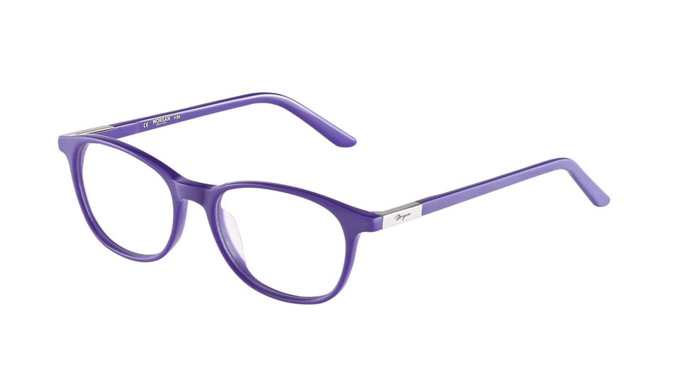 Morgan 201060 Single Vision Prescription Eyeglasses - Blue Frame and Clear Lens 201060-6546SV