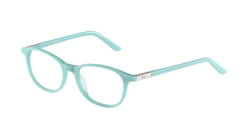 Morgan 201060 Single Vision Prescription Eyeglasses - Green Frame and Clear Lens 201060-6549SV