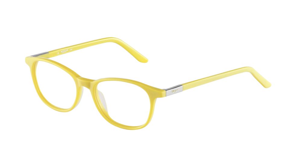 Morgan 201060 Single Vision Prescription Eyeglasses - Yellow Frame and Clear Lens 201060-6550SV