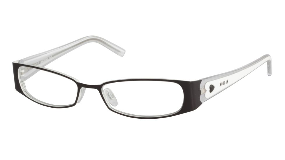 Morgan 203076 Progressive Prescription Eyeglasses - Black Frame and Clear Lens 203076-610PR