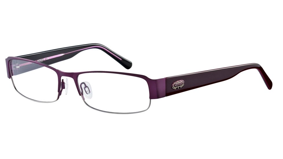 Morgan 203115 Single Vision Prescription Eyeglasses - Violet Frame and Clear Lens 203115-409SV