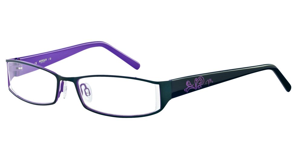 Morgan 203117 Single Vision Prescription Eyeglasses - Blue Frame and Clear Lens 203117-415SV